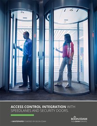 Access control integration: Speedlanes and security doors