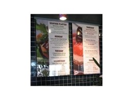 Patented Slide-A-Sign Menu Boards from Stanton Creative Group