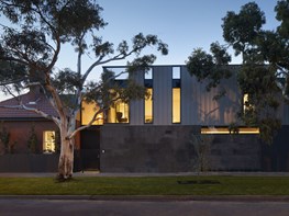 A home with two very different architectural styles
