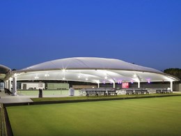 PTFE fabric canopy turns Karingal Bowls Club into all-weather facility
