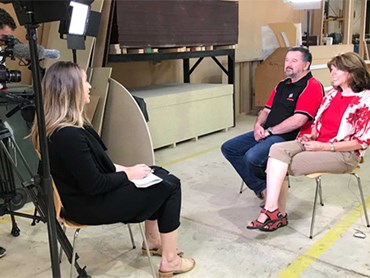 SBS crew interviewed Tony and Edith Paarhammer 