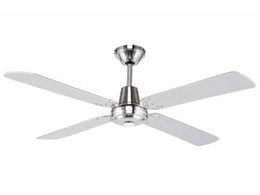 Aero brushed chrome ceiling fans from Online Lighting