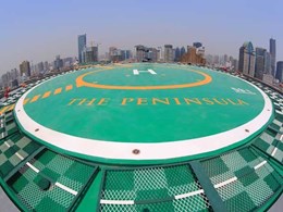 Deckshield surfaces welcome VIP visitors at The Peninsula Shanghai’s carpark and helipad