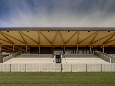 Timber construction was key to achieving sustainable design at the stadium