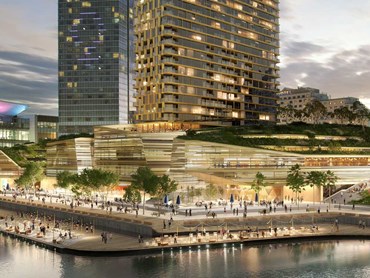 The proposed redevelopment of the Harbourside precinct by Mirvac