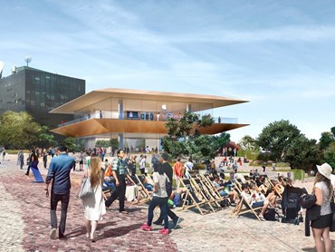 Artist&#39;s impression of Apple&#39;s first Global Flagship Store in the southern hemisphere, to be built within Melbourne&#39;s Federation Square. Image: Apple

