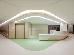 Mipolam Ambiance Ultra Luna + Terra flooring designed for healthcare environments