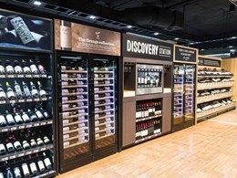 Climate-controlled wine cellars showcase wine collections at Dan Murphy's Double Bay store