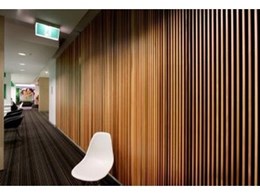 Screenwood Western Red Cedar used for acoustic wall panels at NIB project