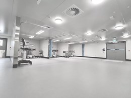  Altro flooring installed into temporary COVID 19 clinic