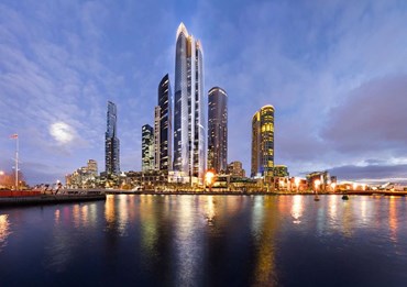 Indicative images of the winning Wilkinson Eyre design. Source: Crown Resorts
