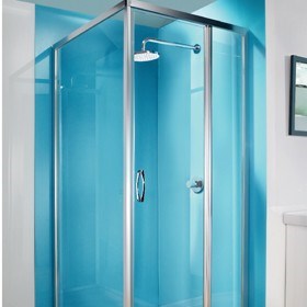 The ultimate in high gloss shower walls