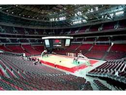 Envirospray 300 spray on acoustic coating from Enviro Acoustics used at Sydney Superdome