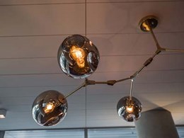 Aglo designs pendants for feature lighting at South Yarra luxury apartments