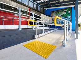 Ezibilt accessibility ramp with handrails ensures safety and compliance at Geelong school