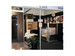 Commercial and residential lifts from Aussie Lifts displayed at Brisbane Courier Mail Home Show