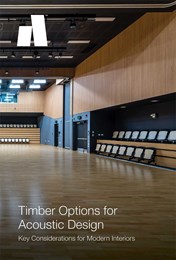Timber options for acoustic design: Key considerations for modern interiors