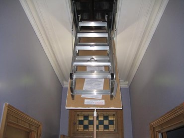 Pull down access ladders