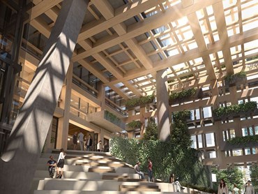 According to director of design at Fender Katsalidis&nbsp;Nicky Drobis, the Yarra One atrium will &ldquo;&hellip;improve pedestrian connections between Claremont Street, Yarra Lane, the South Yarra train station, Daly Street and Chapel Street.&rdquo; &nbsp;Image: Supplied
