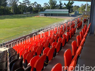 Moddex balustrades and disability handrails installed at Tully Grandstand