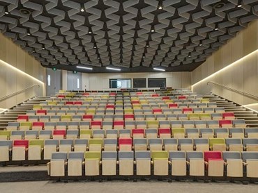Key-Ply Euro Birch Plywood wall linings at Taronga Institute of Science and Learning auditorium
