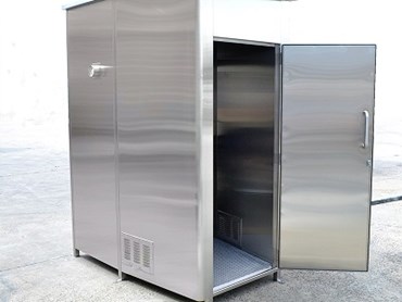 Britex&rsquo;s stainless steel toilet cubicle
