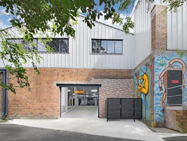 The Carton Factory was repurposed from an old decommissioned factory
