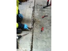 Crack repairs for restoring warehouse concrete floors 