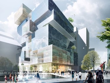 Parramatta Square, one of the largest urban renewal projects in Australia, has mandated 5-star Green Star minimum ratings for all buildings within the precinct. Image: Pinterest

