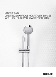 Make it rain: Adding luxury to hospitality spaces with high-quality shower products