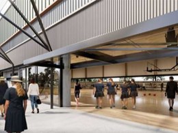Engineered timber structure manufactured for Brisbane school