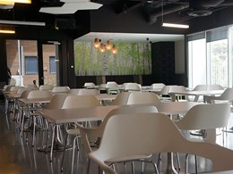 Business Interiors transforms iSelect cafe into welcoming breakout space for employees 