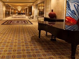 Brintons carpet adds a regal touch to the Palladium Pre-Function area at Crown Casino, Melbourne
