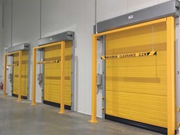 Managing cold storage warehousing efficiently with high speed doors