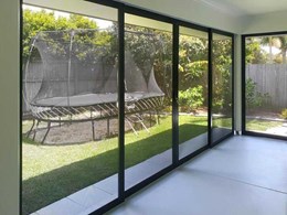 Patio secured with Invisi-Gard screens to create usable entertaining space
