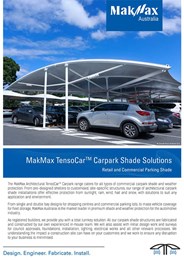 MakMax TensoCar Carpark shade solutions