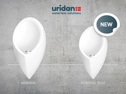 Admiral Mini waterless urinals for small bathroom spaces