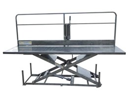 Actisafe heavy duty stainless steel scissor lifts now with safety rails