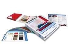 Stylelite Specifier Binder of high gloss laminate samples available from EGR