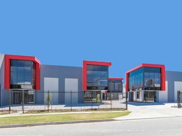 Tall glazed facades at Eagle Farm Business Park bring in natural light