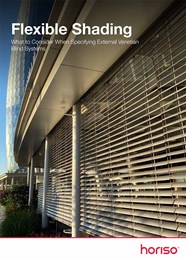Flexible shading: What to consider when specifying external venetian blind systems