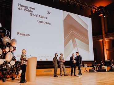 Renson won the Company Award (Gold) at the Henry van de Velde Awards