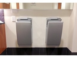 Jet Dryer electric hand dryers installed at Gold Coast Convention Centre