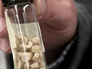 The bioplastic pellets are designed to absorb contaminants in water