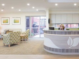 Tarkett flooring with organic patterns creates calming vibe at aged care village