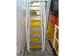 Fibreglass reinforced stair tread covers from Staircare supplied to Geo Celtic seismic vessel