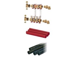 Giacomini floor coil headers available from Hydroheat Supplies
