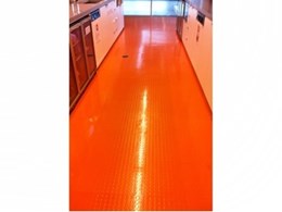 Dalsouple colourful natural rubber flooring for kitchens and bathrooms