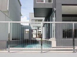 Wire balustrades on Mater Prize Home exterior combine safety with easy maintenance