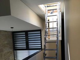 Electric scissor stair helps Sydney homeowner gain access to roof terrace
